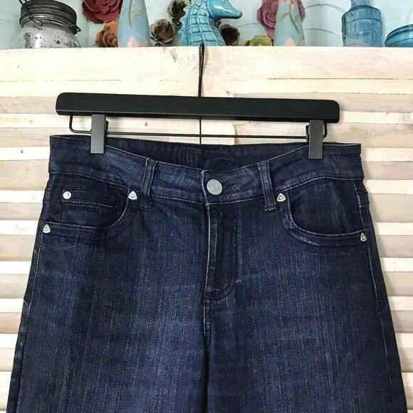 Kut From the Kloth Women's Dark Stretch Denim Mid Rise Boot Cut Jeans Size 6 - Picture 3 of 11